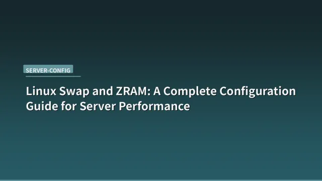 Terminal showing Linux memory management commands and ZRAM configuration