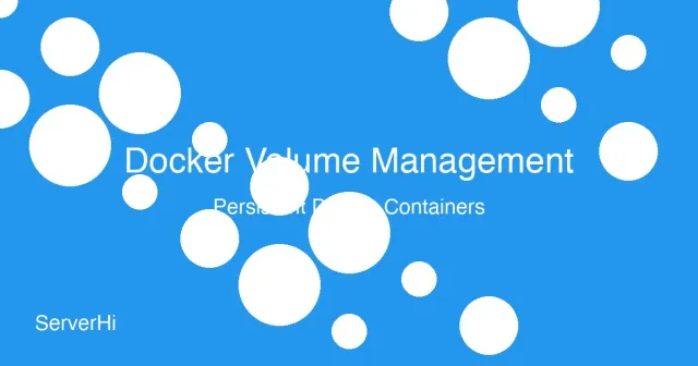 Docker volumes and data storage visualization