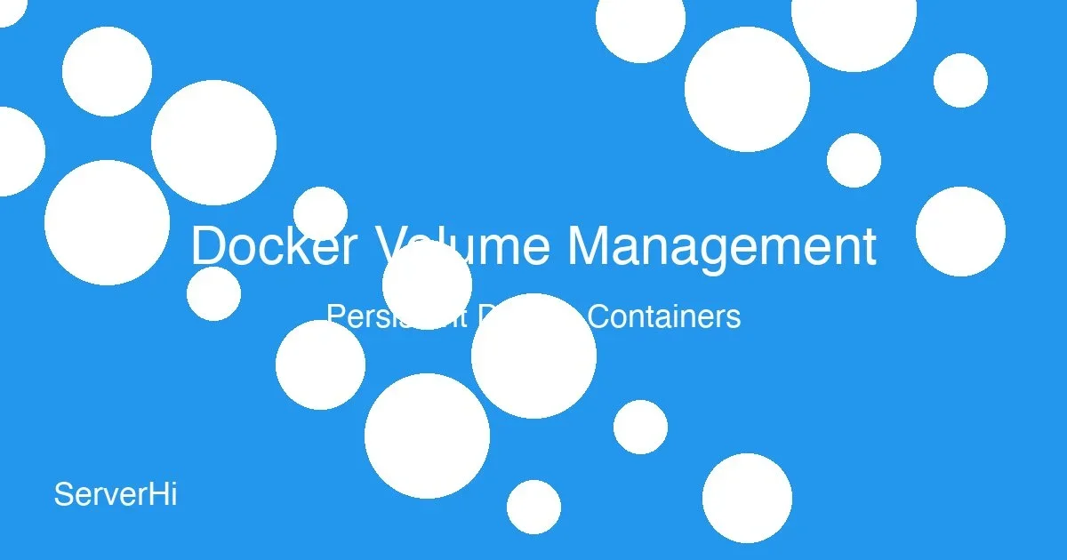 Docker volumes and data storage visualization