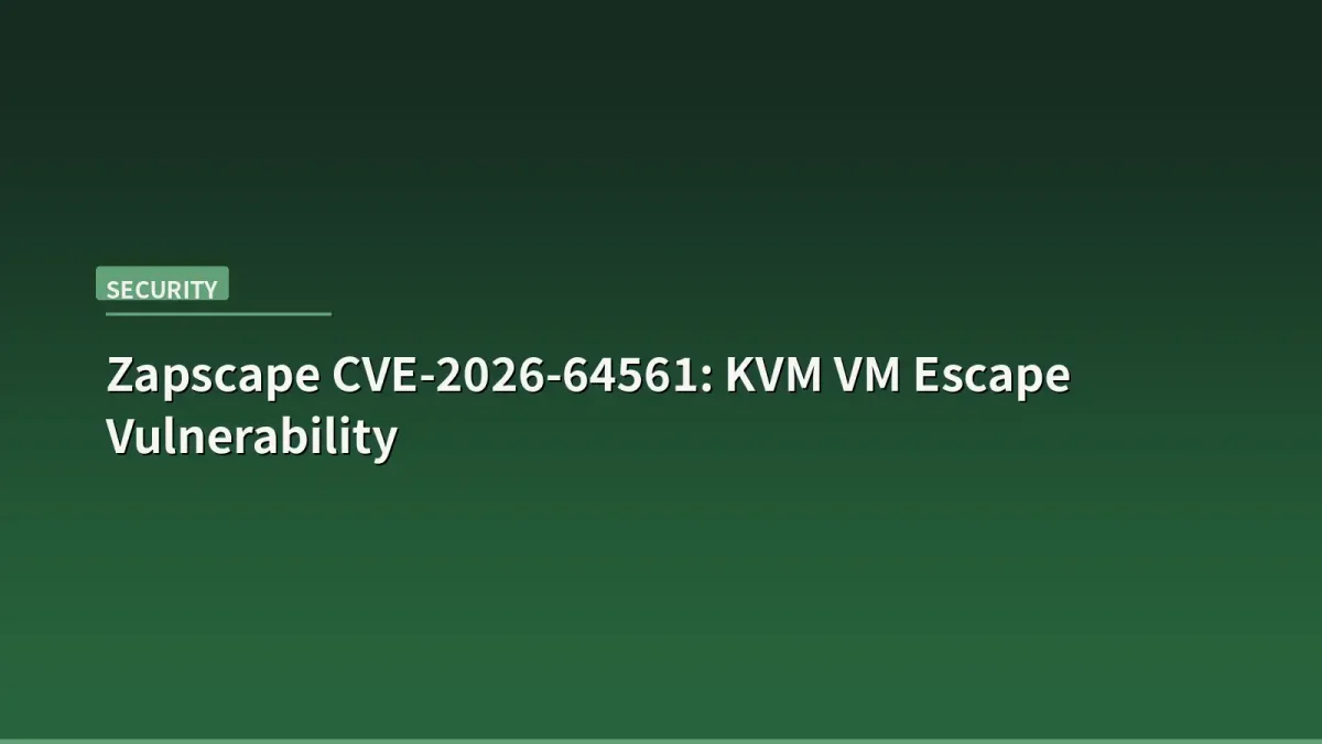 Terminal screen showing KVM vulnerability warning with red alert text on dark background