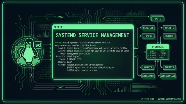 Systemd service management terminal interface