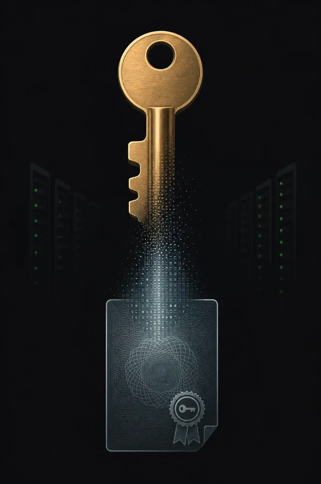 Terminal-style illustration for SSH Certificate-Based Authentication: Moving Beyond Key Pairs for Enterprise Scale